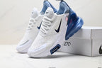 Nike Air Max 270 White and Blue Sneakers JFD268-FZJ