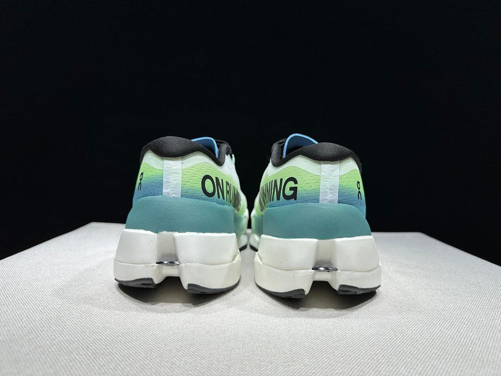 On Cloudboom Max Running Shoes, White and Green