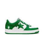 BAPE STA Low Sneakers in Green and White 1H70-191-001