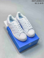 Adidas Superstar White Shell-Toe Sneakers 2607LD299A19