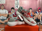 Nike Basketball Sneakers Gray Red Dragon Graphic