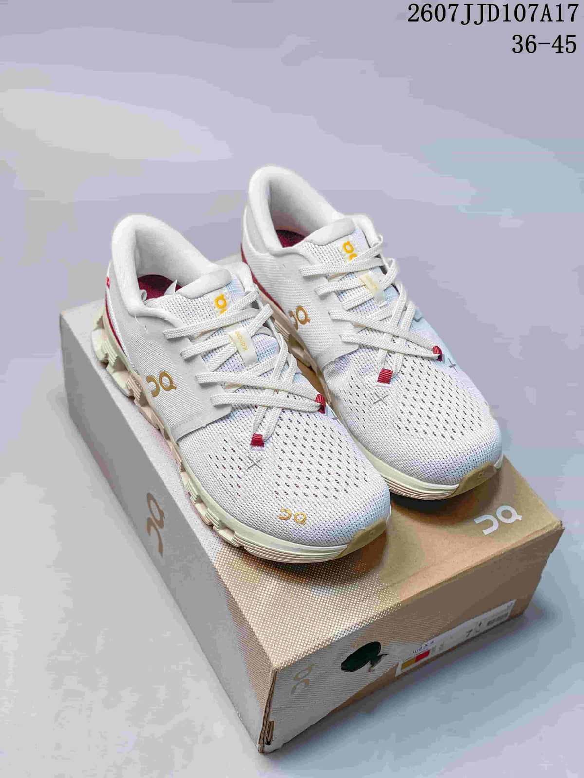 On Running Cloud X 4 AD Sneakers White Red Gold