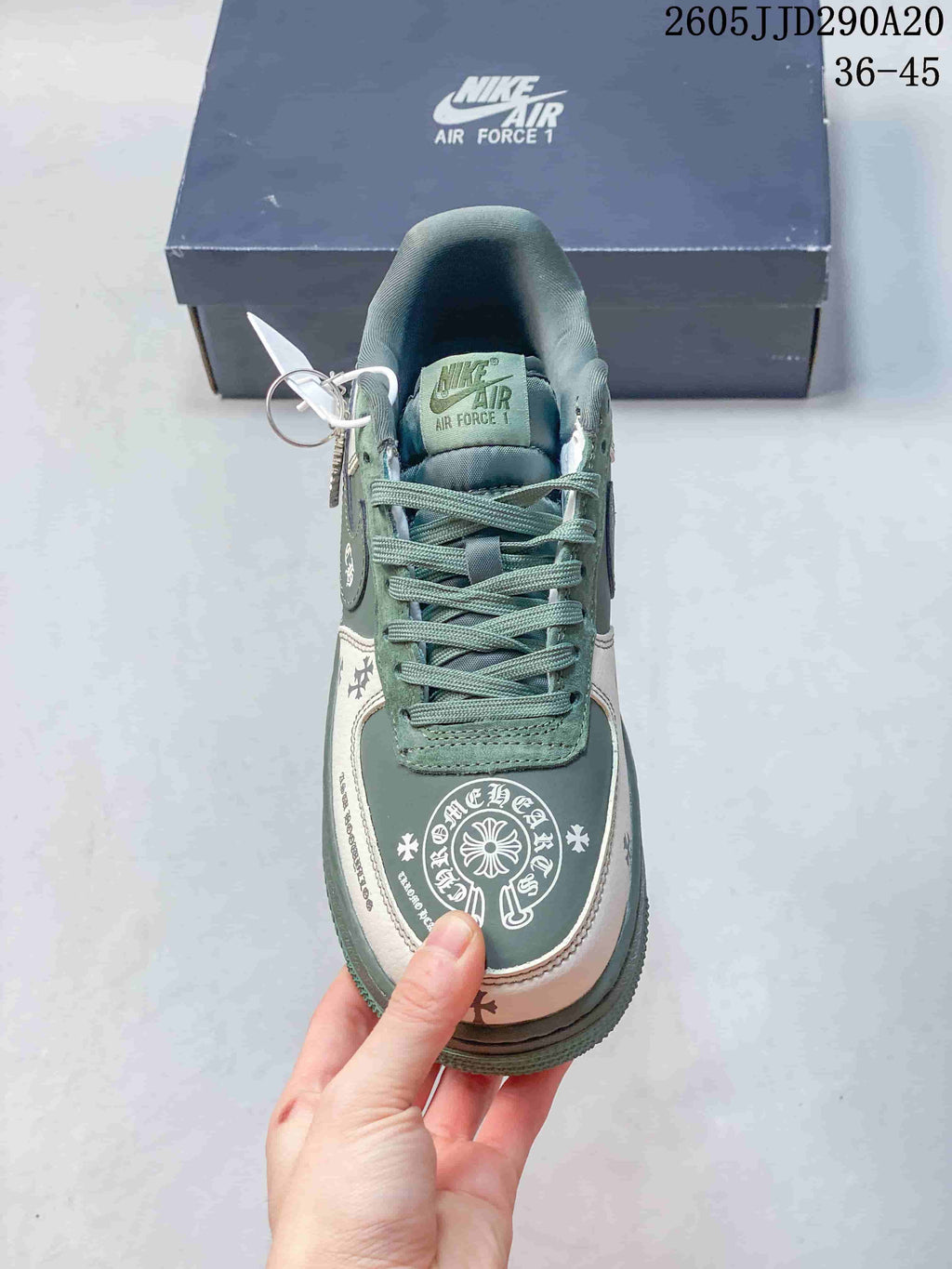 Nike WMNS Air Force 1 Shadow Sneakers Green White JD290A20