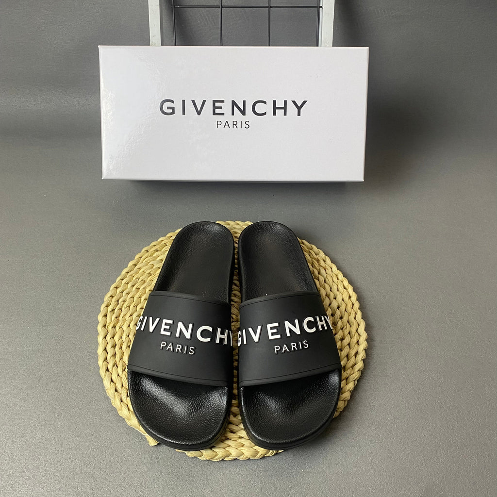 Givenchy Slide Sandals with Graphic Strap