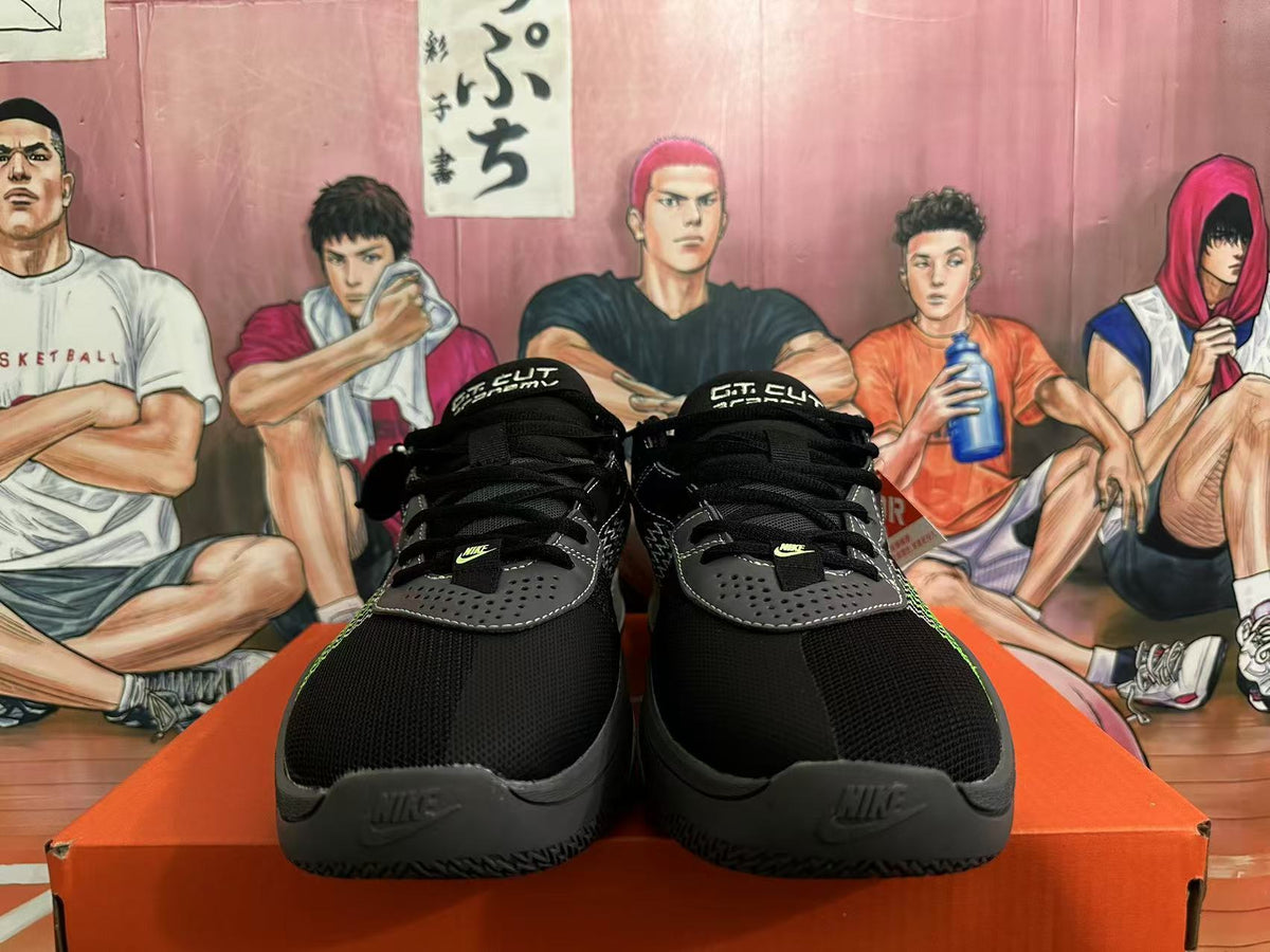 Nike GT Cut 3 Basketball Shoes Black White Green