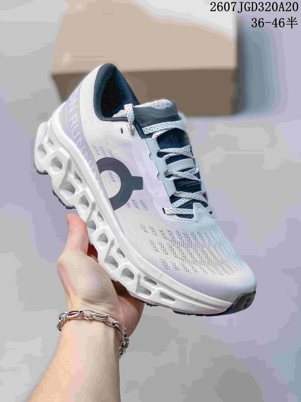 On Cloudmonster 3 White Black Running Sneakers 2607JGD320A20