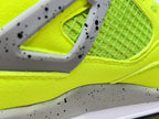 Air Jordan 4 Fluorescent Green Sneakers