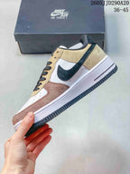 Nike WMNS Air Force 1 Shadow Sneakers Beige Pink Black