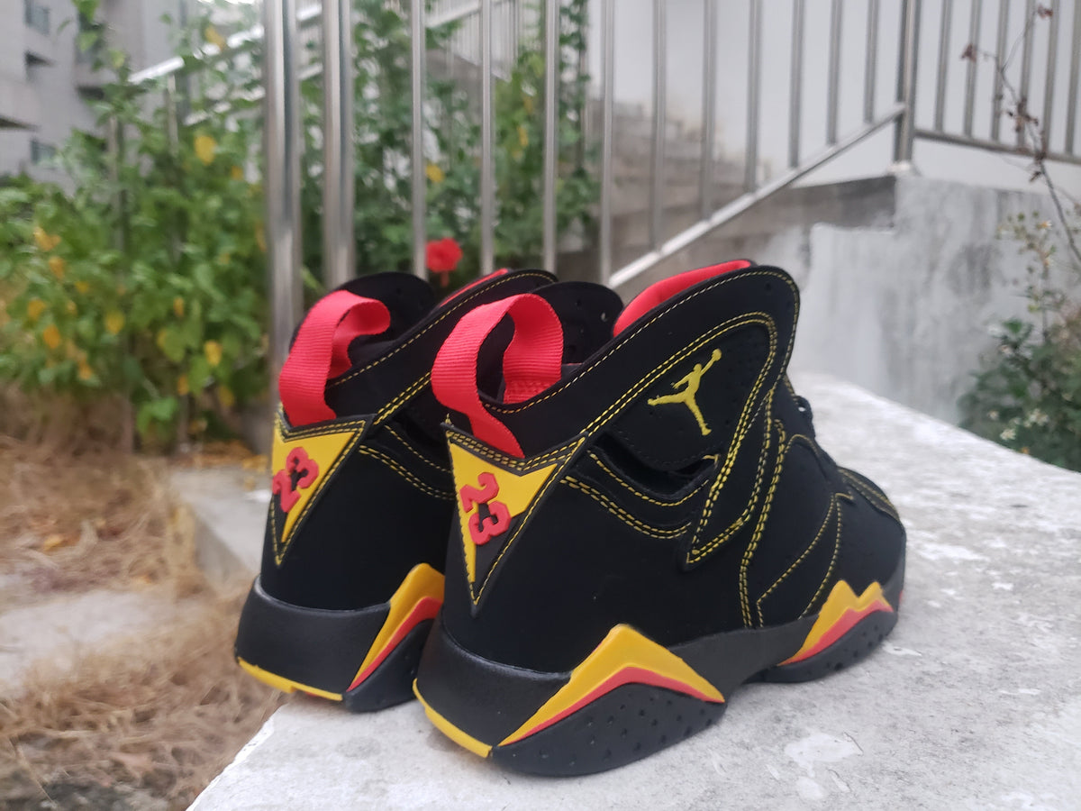 Air Jordan 7 High-Top Sneakers in Black or White
