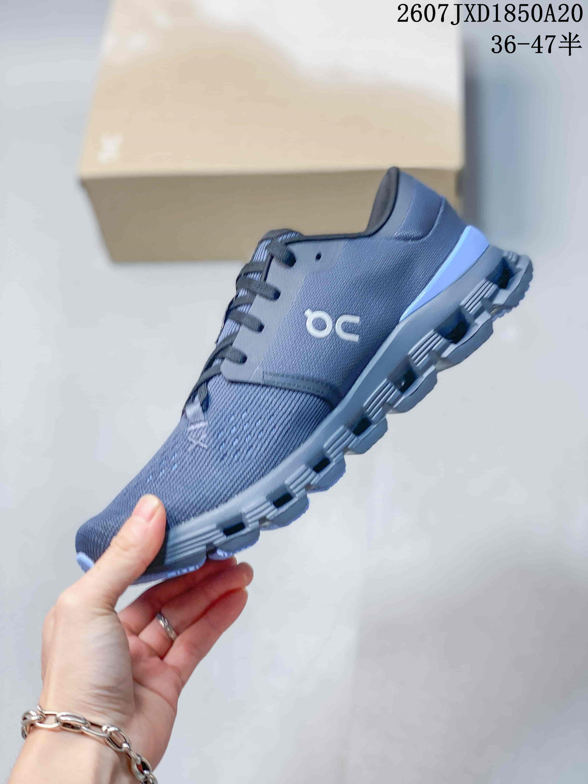On Cloud X 4 Low-Top Sneakers Dark Gray Blue 2607 JXD1850A20