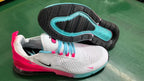 Nike Air Max 270 White Pink Aqua Sneakers