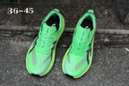 ASICS Green Running Shoes with Black Logo