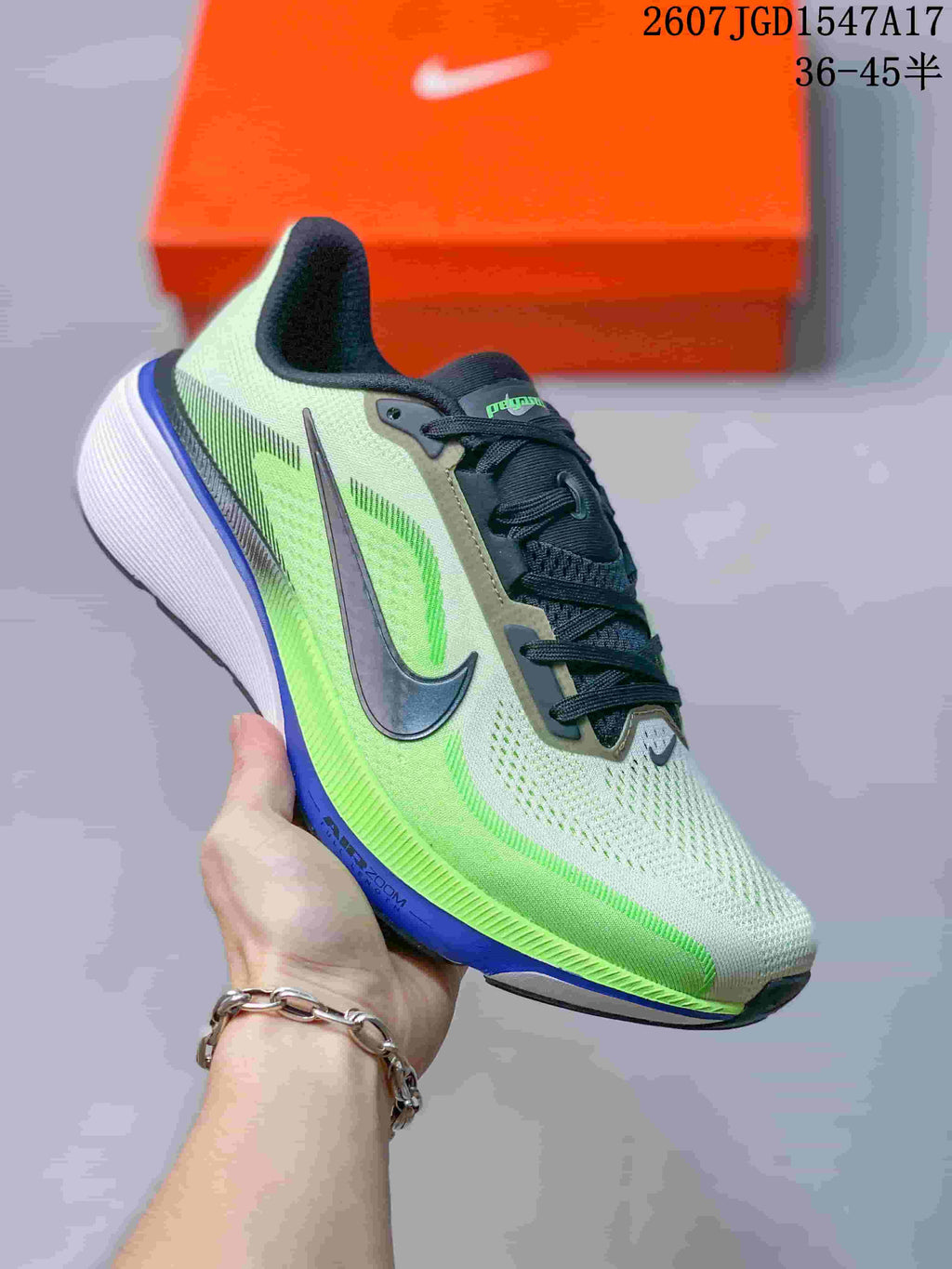 Nike Air Zoom Pegasus 42 Running Sneakers Green White