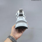 GG-CC G23X4317B Chunky Platform Sneakers, Silver and White