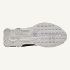 Nike Men's White/Metallic Silver Shox R4 Sneakers, HQ1988 101