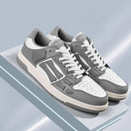 AIVIIRI Gray and White Low-Top Sneakers MFS003-043