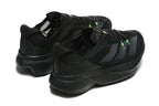 Adidas Adizero Running Shoes, Black with Green Accents