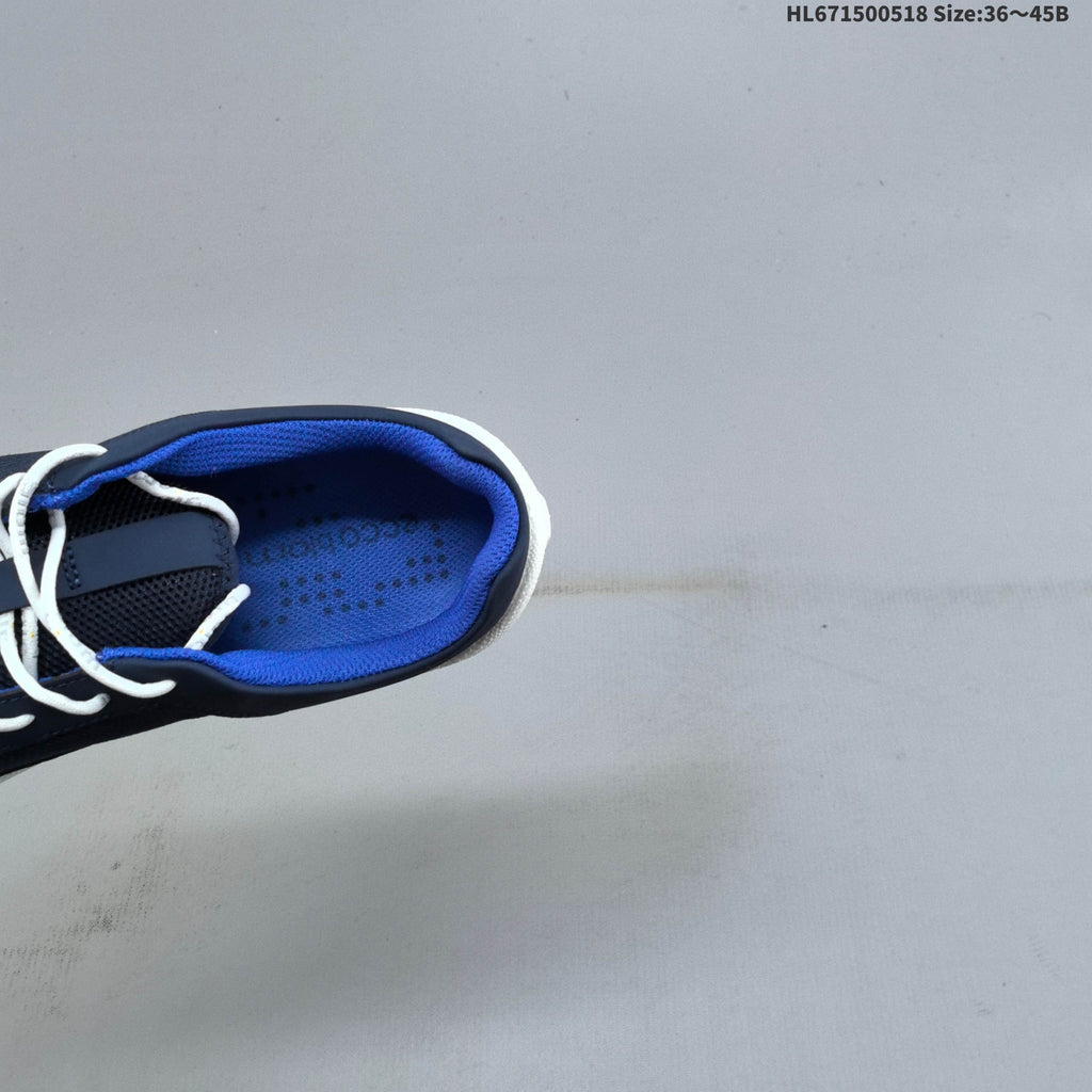 ECCO HL671500518 Navy Mesh Lace-Up Sneakers