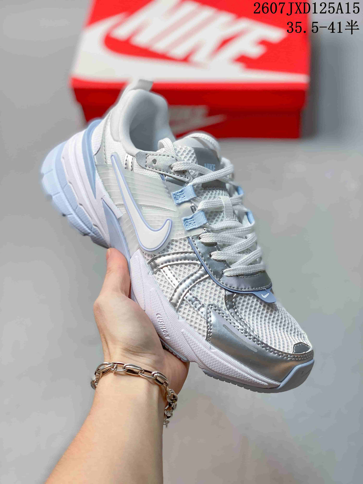 Nike V2K Run Women's Sneakers Silver White FD0736