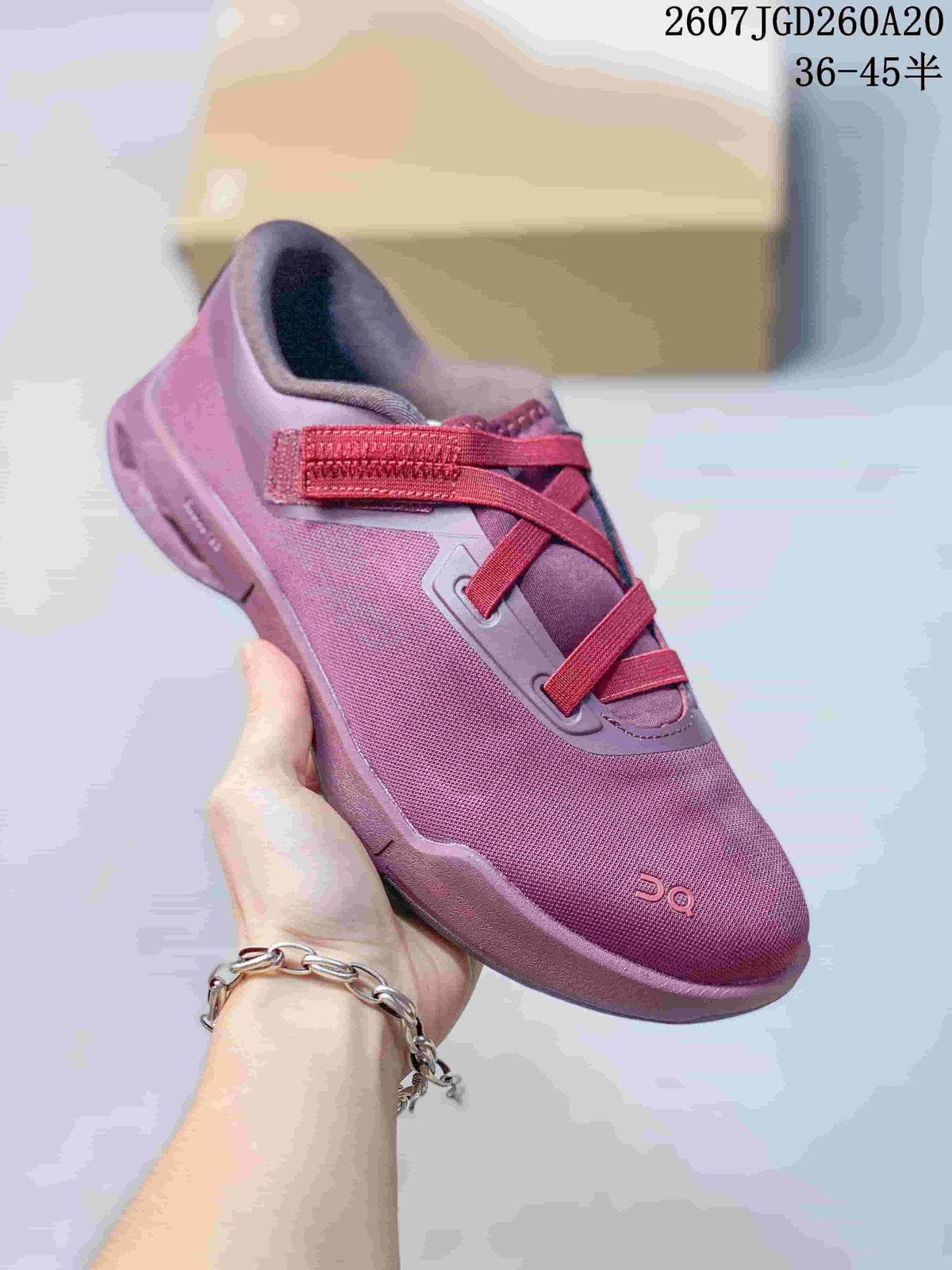 On Cloudnova Moon Sneakers in Navy, Pink and White