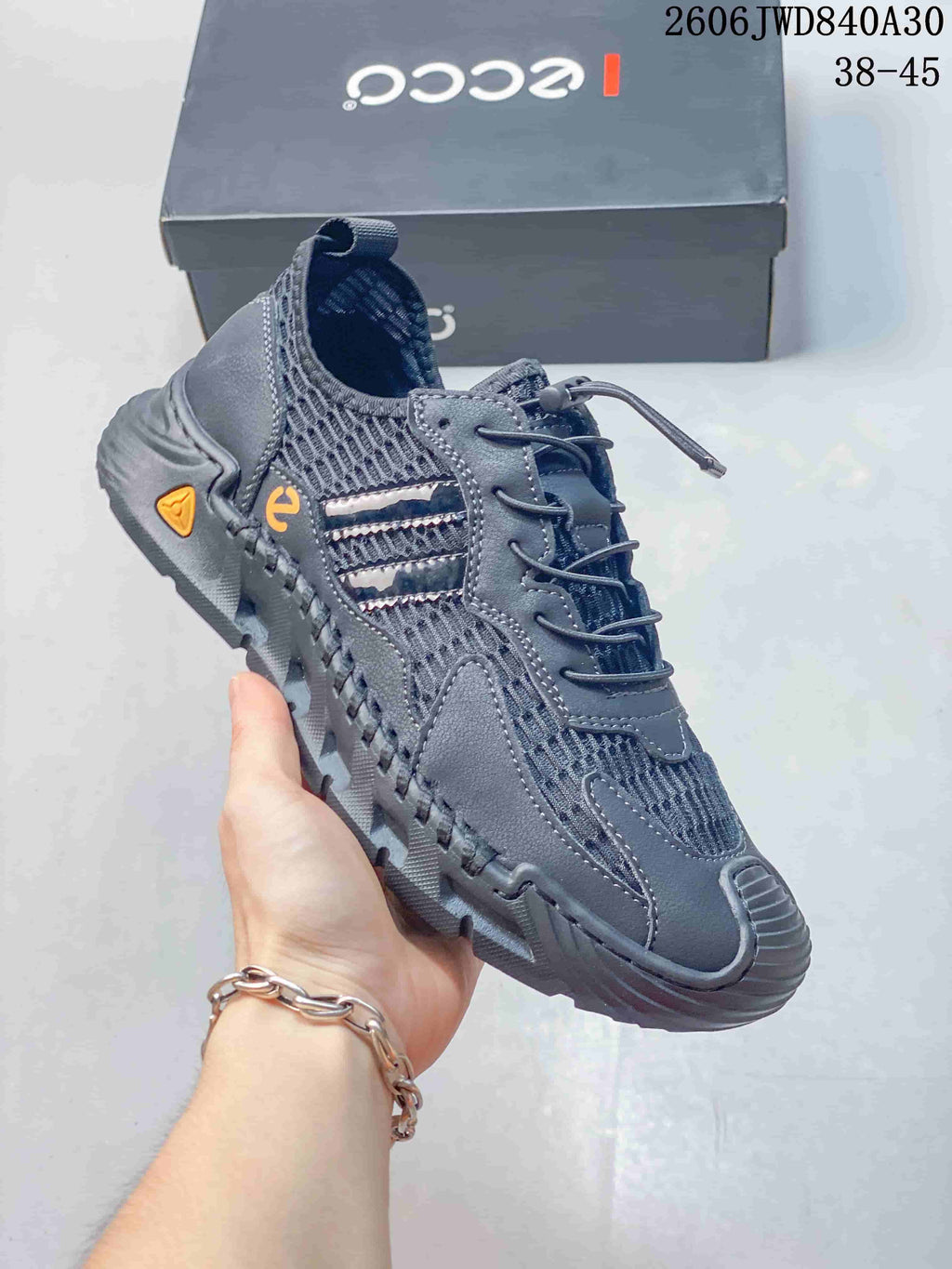 ECCO Baroque Mesh Sneakers, Gray, 2606 JWD840A30