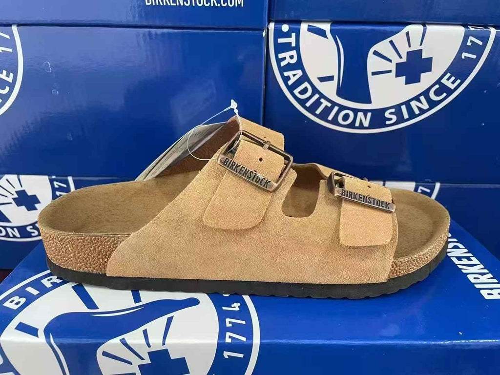 Birkenstock Arizona Suede Two-Strap Sandals