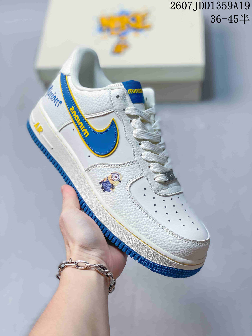 Nike Air Force 1 Low Minions White Blue Sneakers