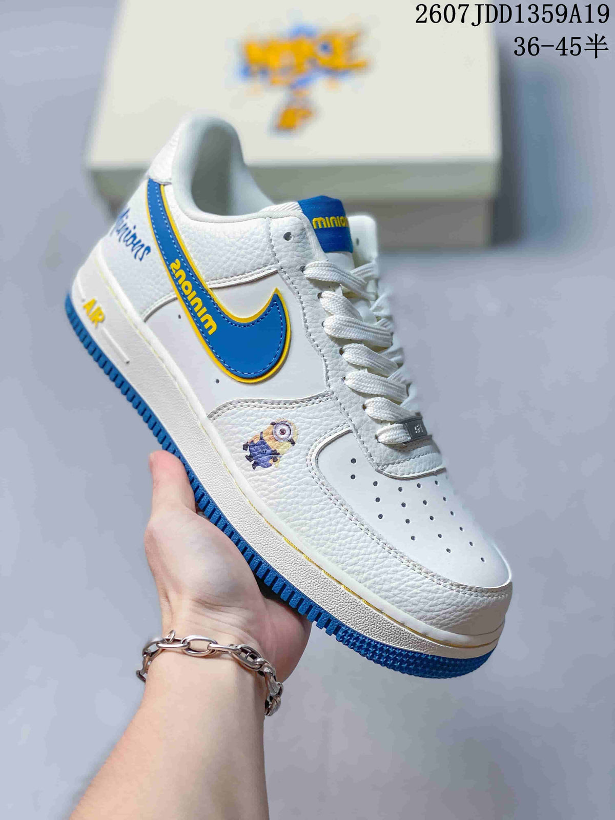 Nike Air Force 1 Low Minions White Blue Sneakers