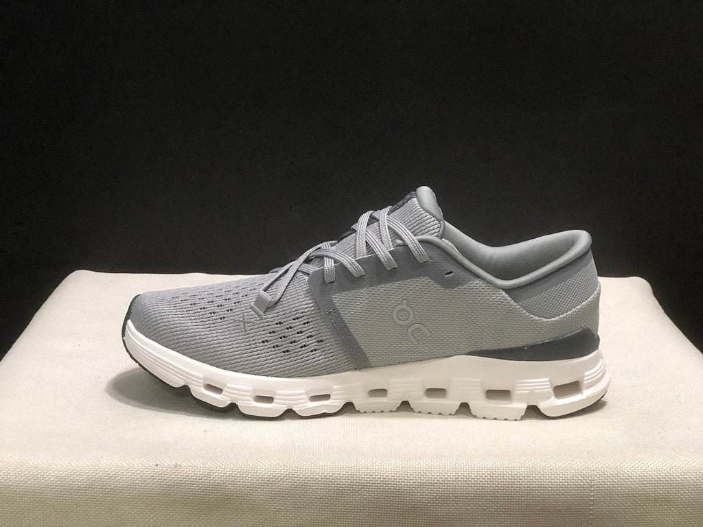On Cloud X 4 Sneakers in Alloy and Ivory