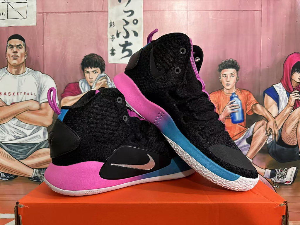 Nike Zoom Basketball Shoes Black Blue Pink