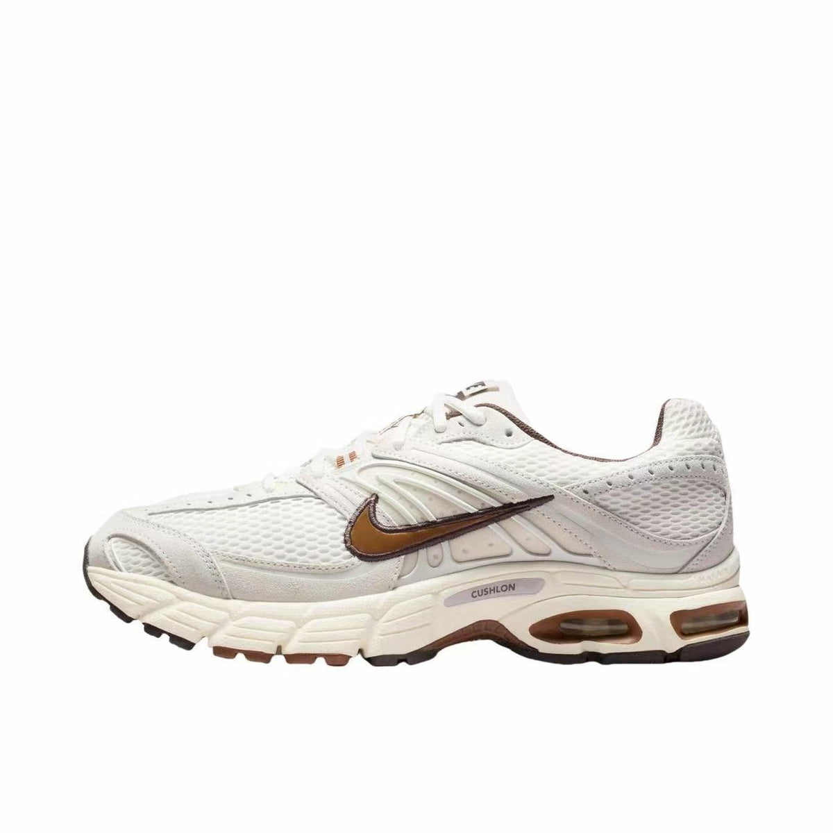 Nike IQ4924-003 White and Brown Sneakers