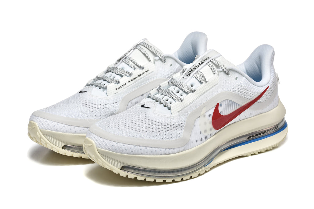 Nike Pegasus Premium White and Red Running Shoes II7347-111