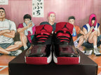 Jordan Black and Red Basketball Sneakers