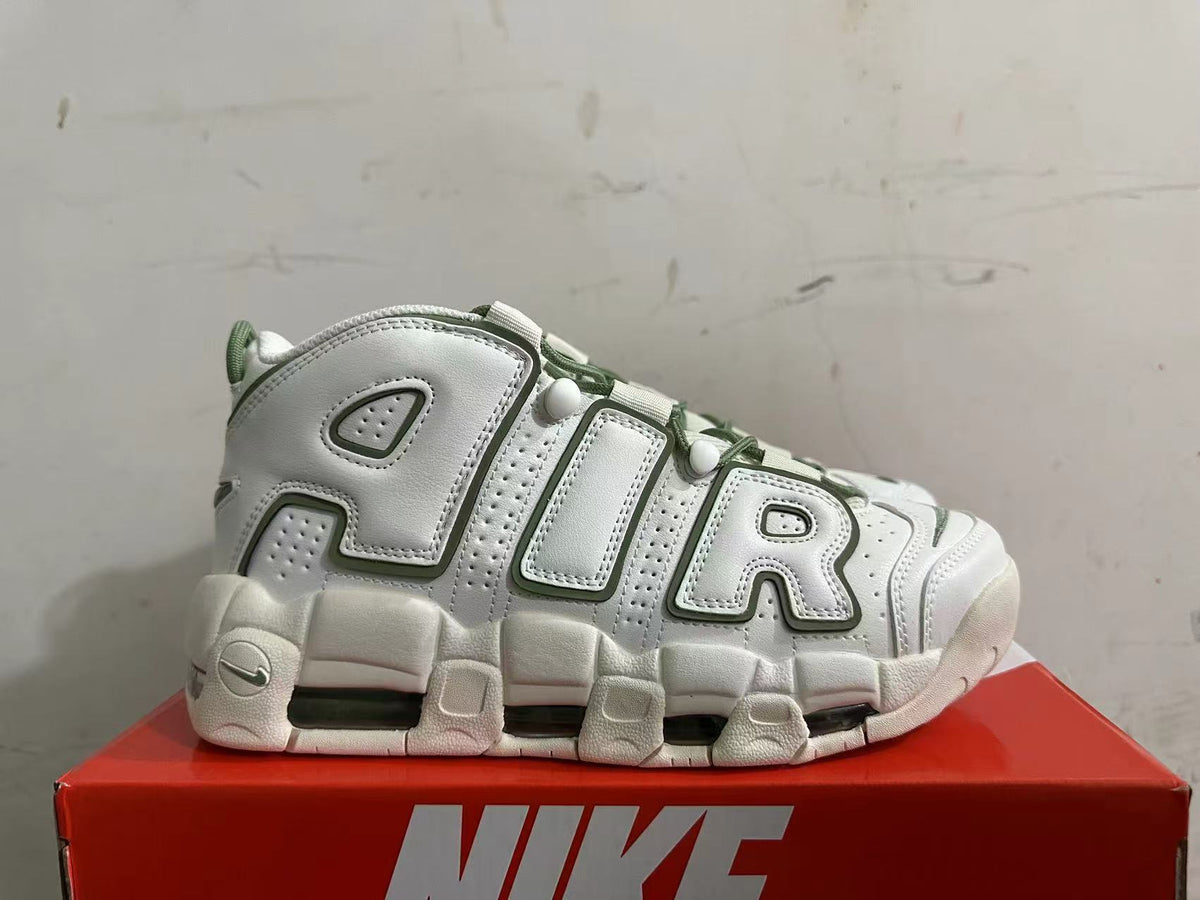 Nike Air More Uptempo White Green Sneakers