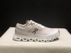 On Cloud 6 Push Sneakers in White and Beige