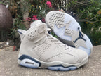 Jordan Air Jordan 6 Gray Navy High-Top Sneakers