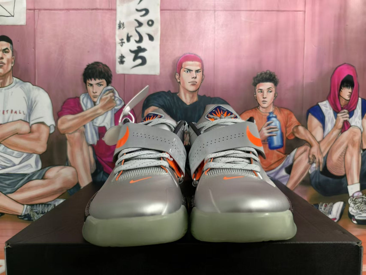 Nike KD All-Star Basketball Shoes in Silver and Orange