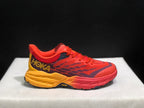 HOKA Speedgoat 5 Trail Running Shoes – Red and Yellow