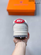 Nike SB Dunk Low Sneakers White Gray Red 2607ND1602A12