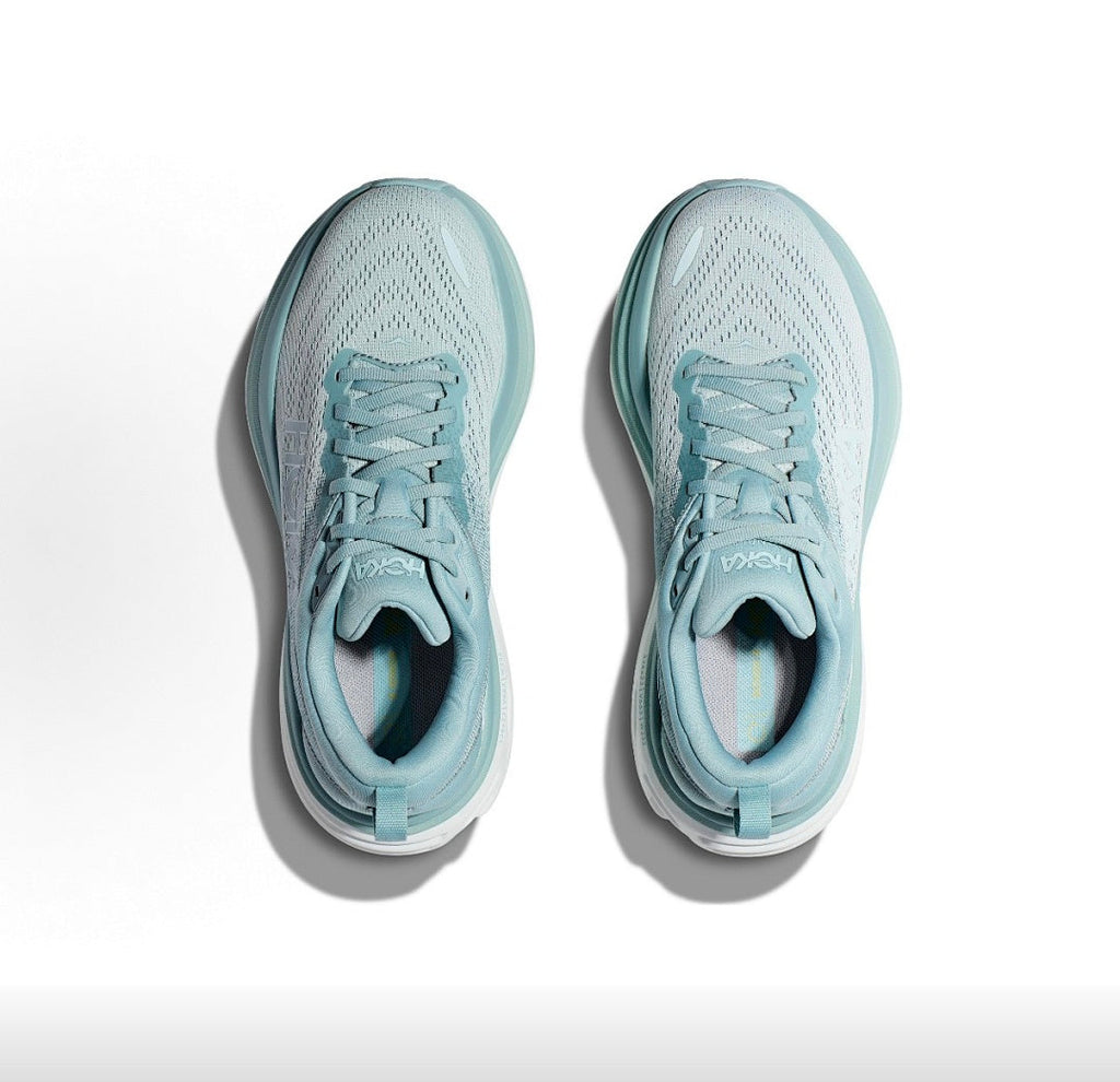 HOKA Bondi 8 Running Shoes in Light Blue