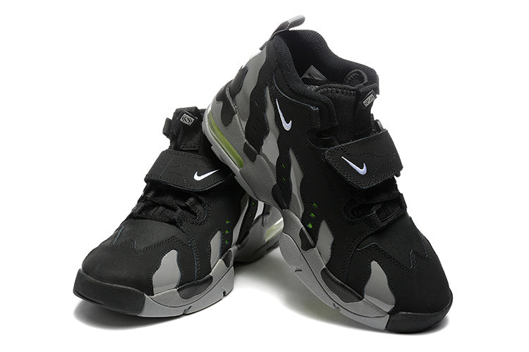 Nike Air More Uptempo Low Sneakers Black Grey Green
