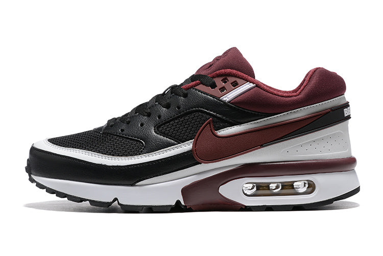 Nike Air Max 90 Black Burgundy White Sneakers