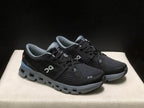 On Cloud X 4 Sneakers in Black and Blue