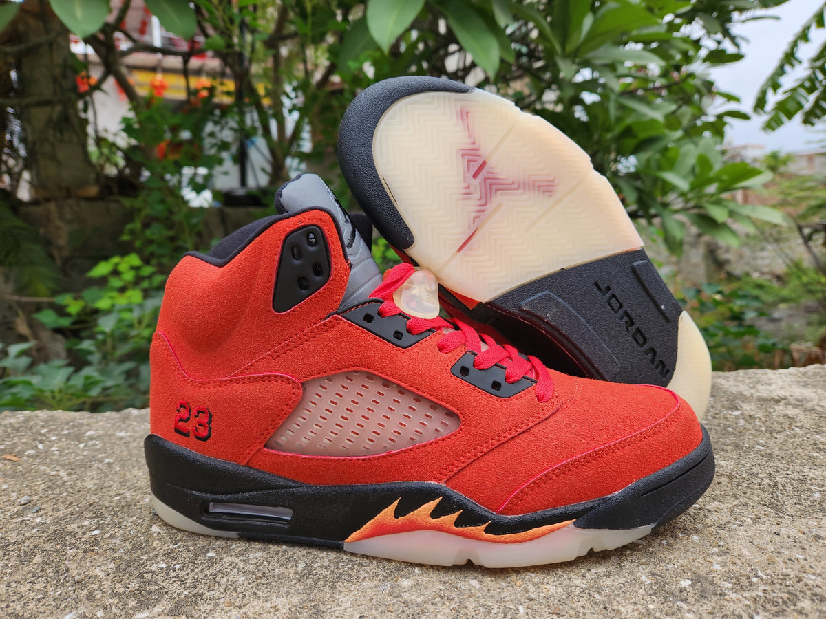 Air Jordan 5 Spike Lee Red High-Top Sneakers