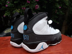 Air Jordan 9 White Black Blue Men's Sneakers