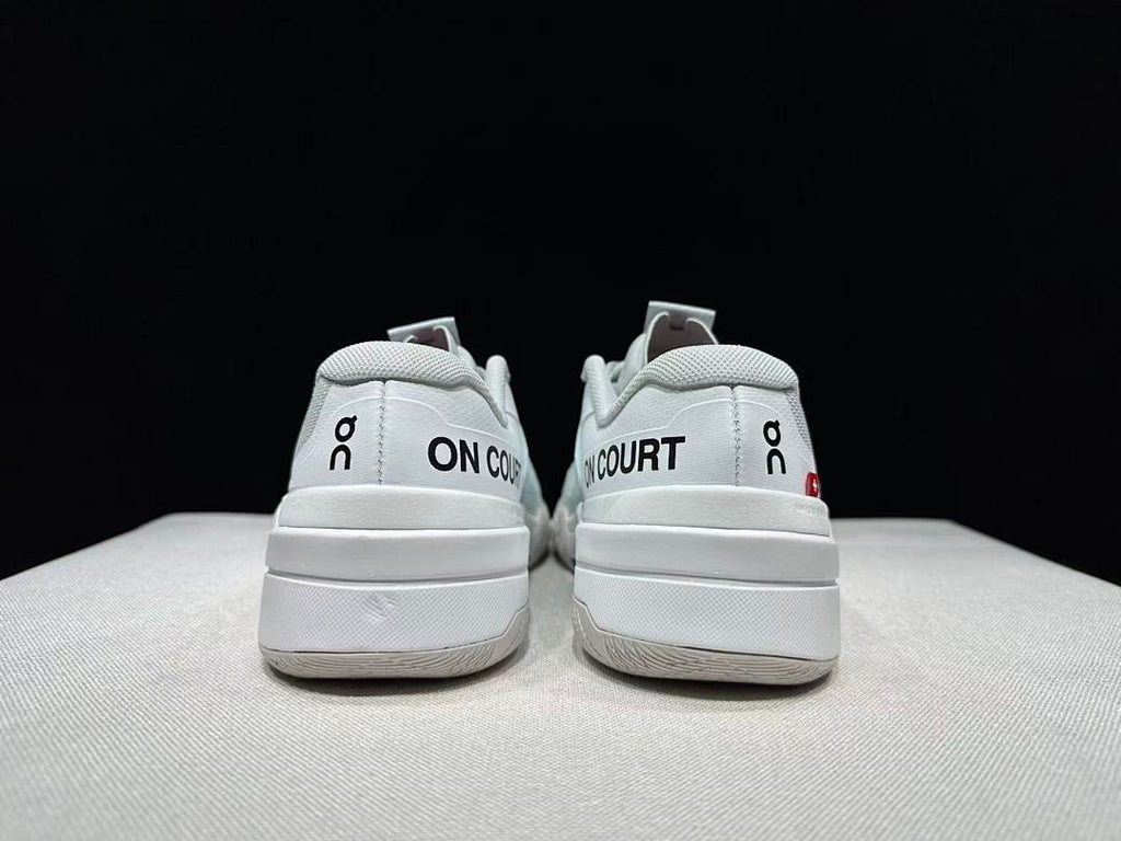 On The Roger Pro Fire Clay Grey Blue Tennis Shoes