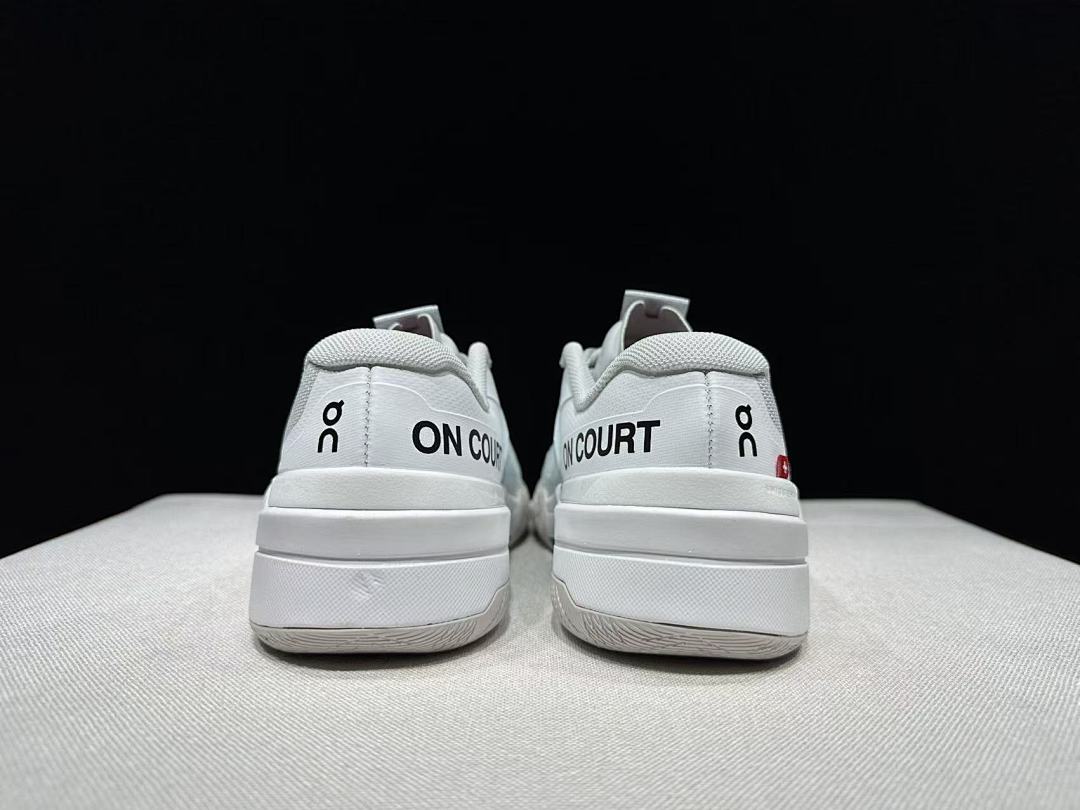 On The Roger Pro Fire Clay Grey Blue Tennis Shoes