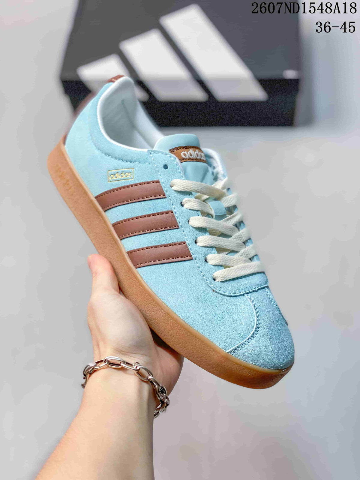 adidas VL Court Classic Sneakers Blue Brown