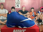 Nike Air Flightposite Blue and White Basketball Shoes