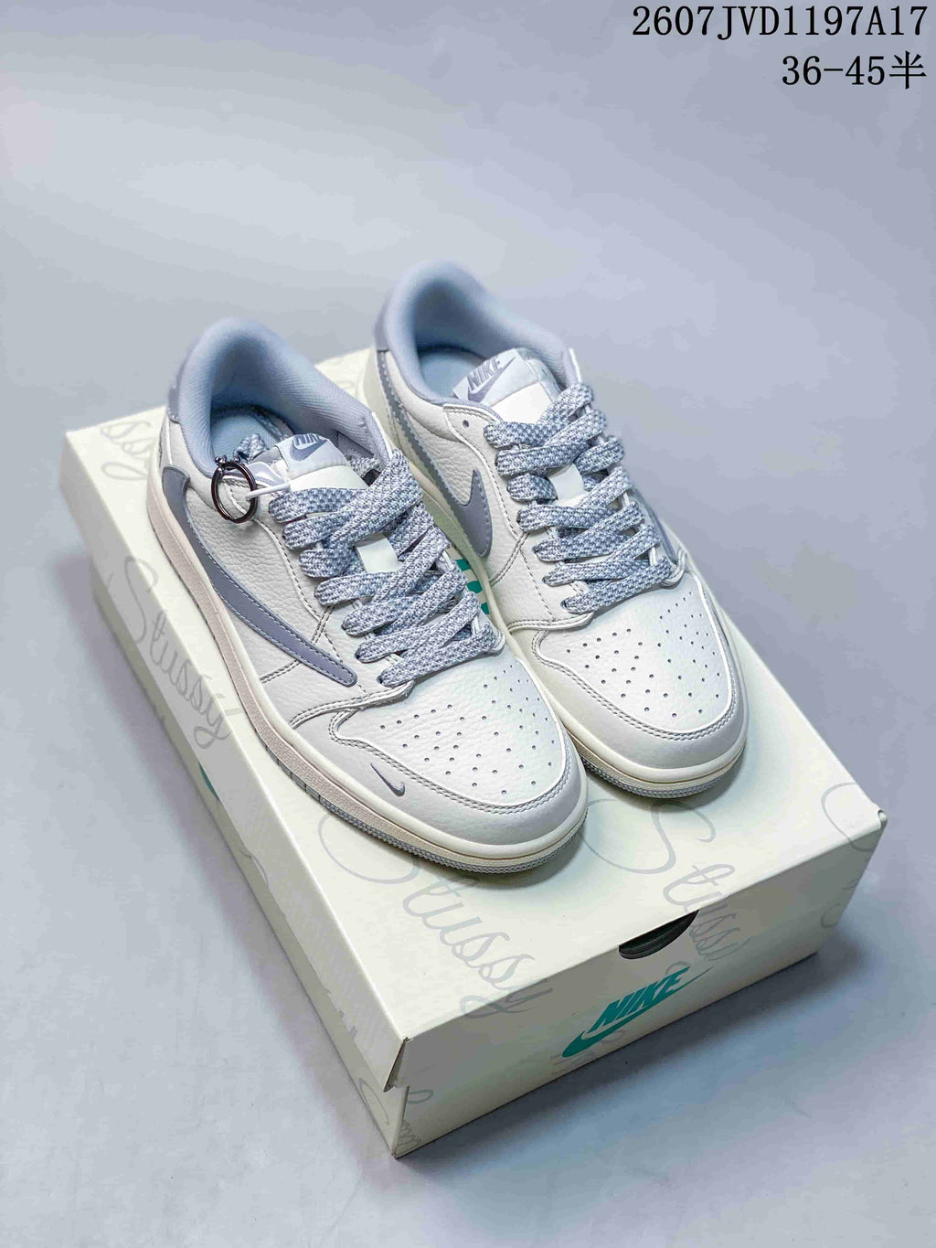 Jordan Air Jordan Low White Grey Sneakers 2607JVD1197A17